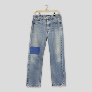 Size 31x29.5 Vintage 80s Levi&#39;s 501 Light Wash Jeans Faded 501 Jeans 90s Levi&#39;s Slim Fit Denim Levi&#39;s Distressed Jeans Levi&#39;s Men Jeans W31