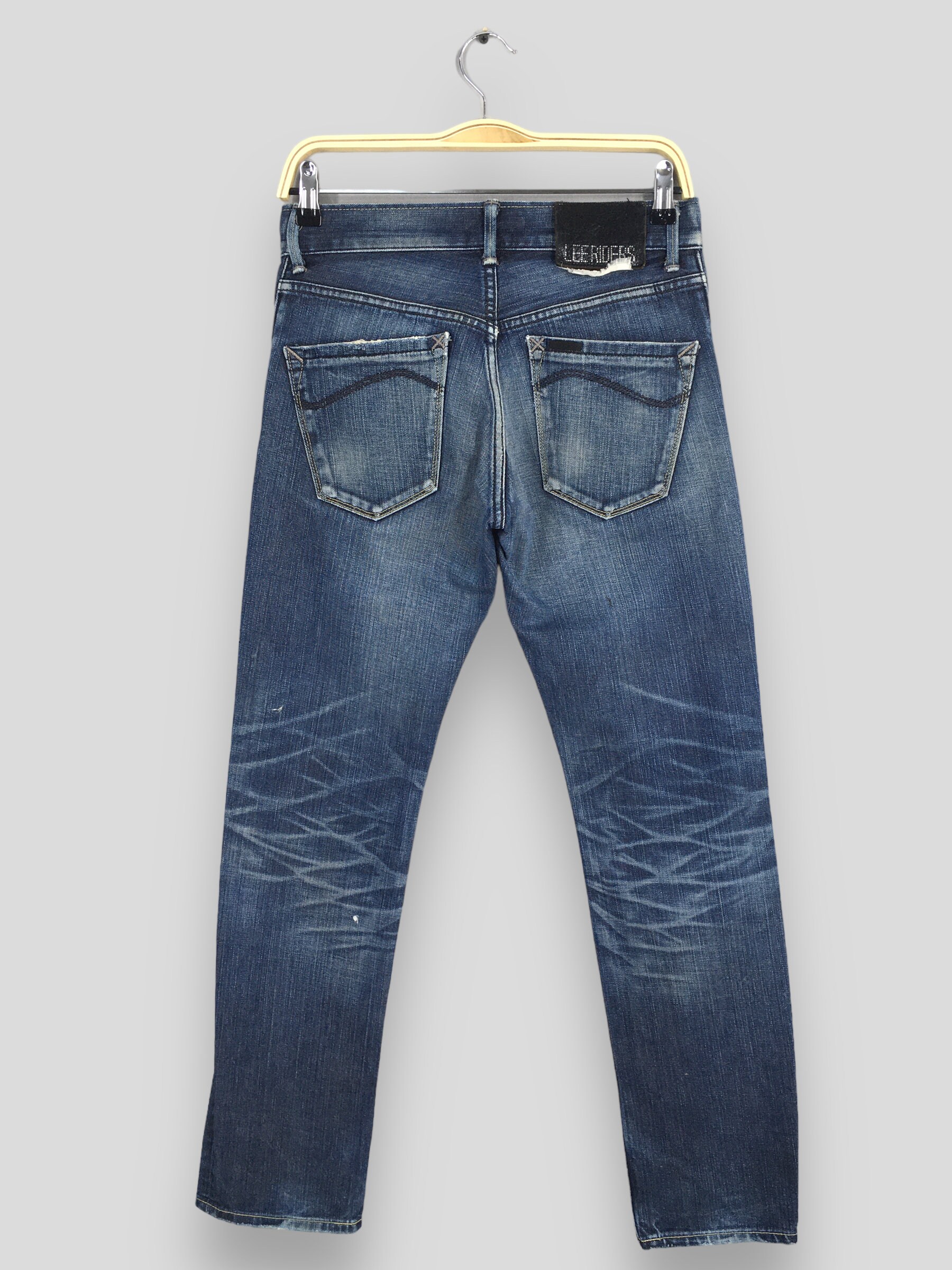 Lee Riders ヴィンテージダークブルー デニムパンツ(27×30) Size 27x30 Vintage Lee Riders Blue Jeans Lee Rider Regular Fit