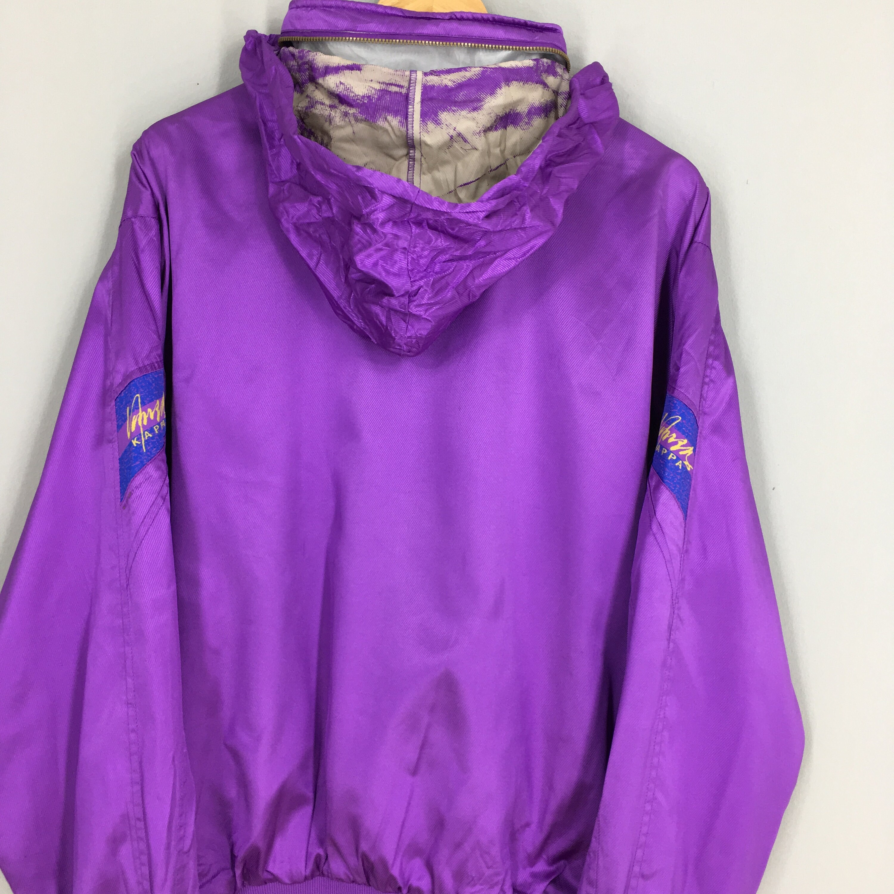 Vintage Kappa Hoodie Windbreaker Jacket XLarge 90s Retro Kappa Etsy