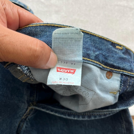 Size 29x30.5 Vintage 90s Levi's 503B LVC Japan Big E … - Gem
