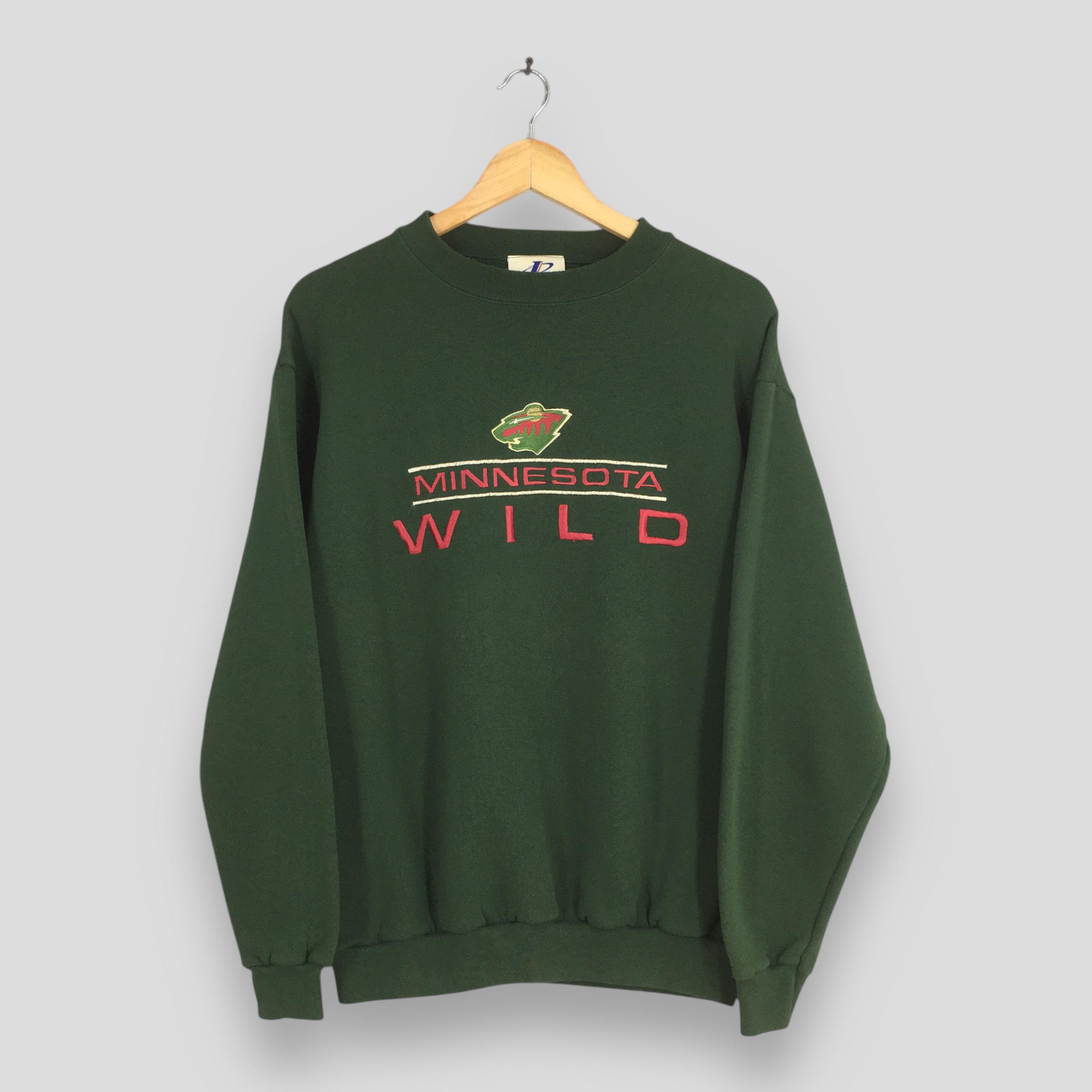 Vintage 90s Minnesota Wild NHL Sweatshirt Medium Minnesota Wild 
