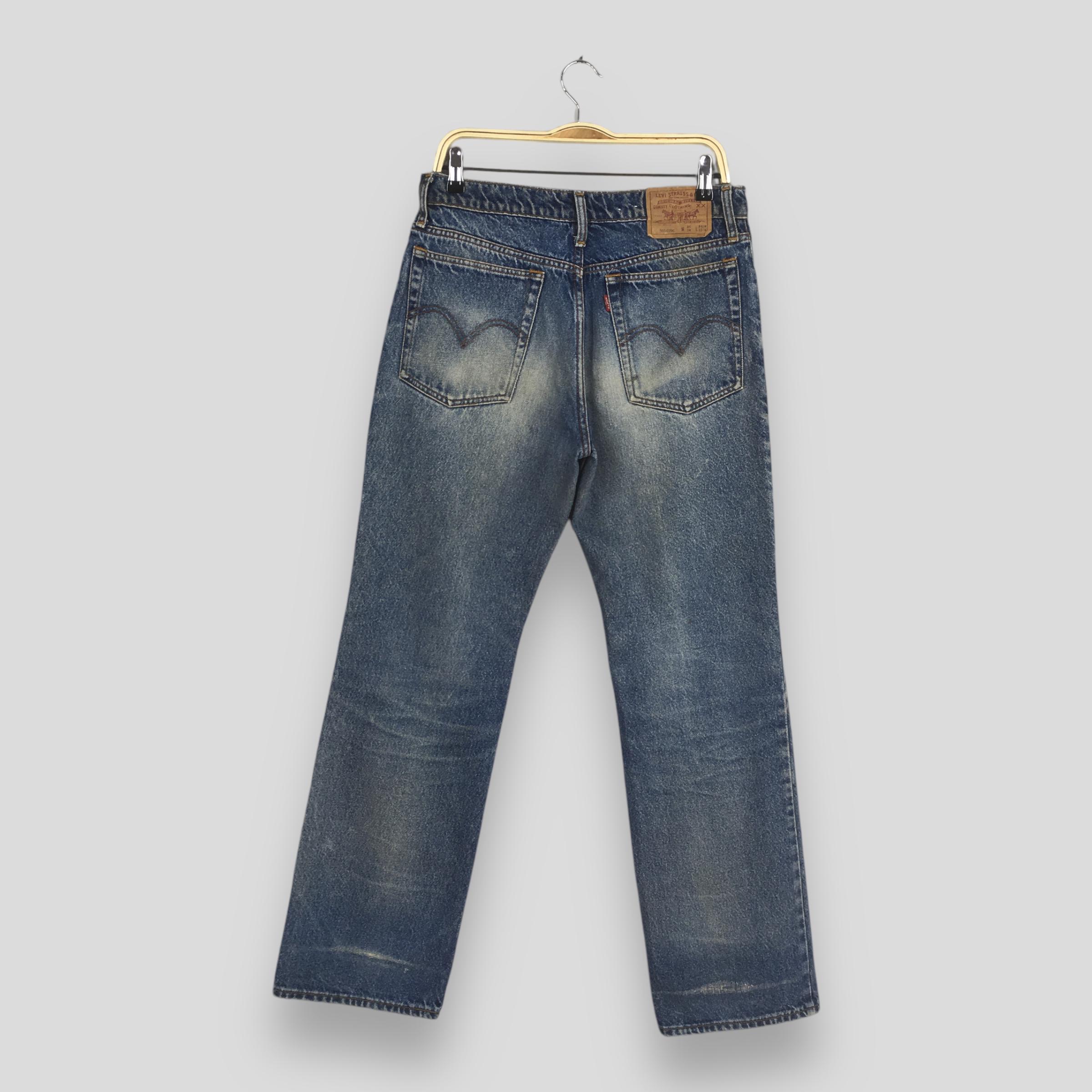 Size 31x31 Vintage 90s Levi's 505 Distressed Blue Jeans Faded