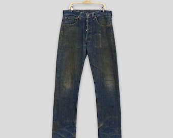 Vintage Levis 501 Selvedge Jeans, Big E Redline, Japan Made, 30x42