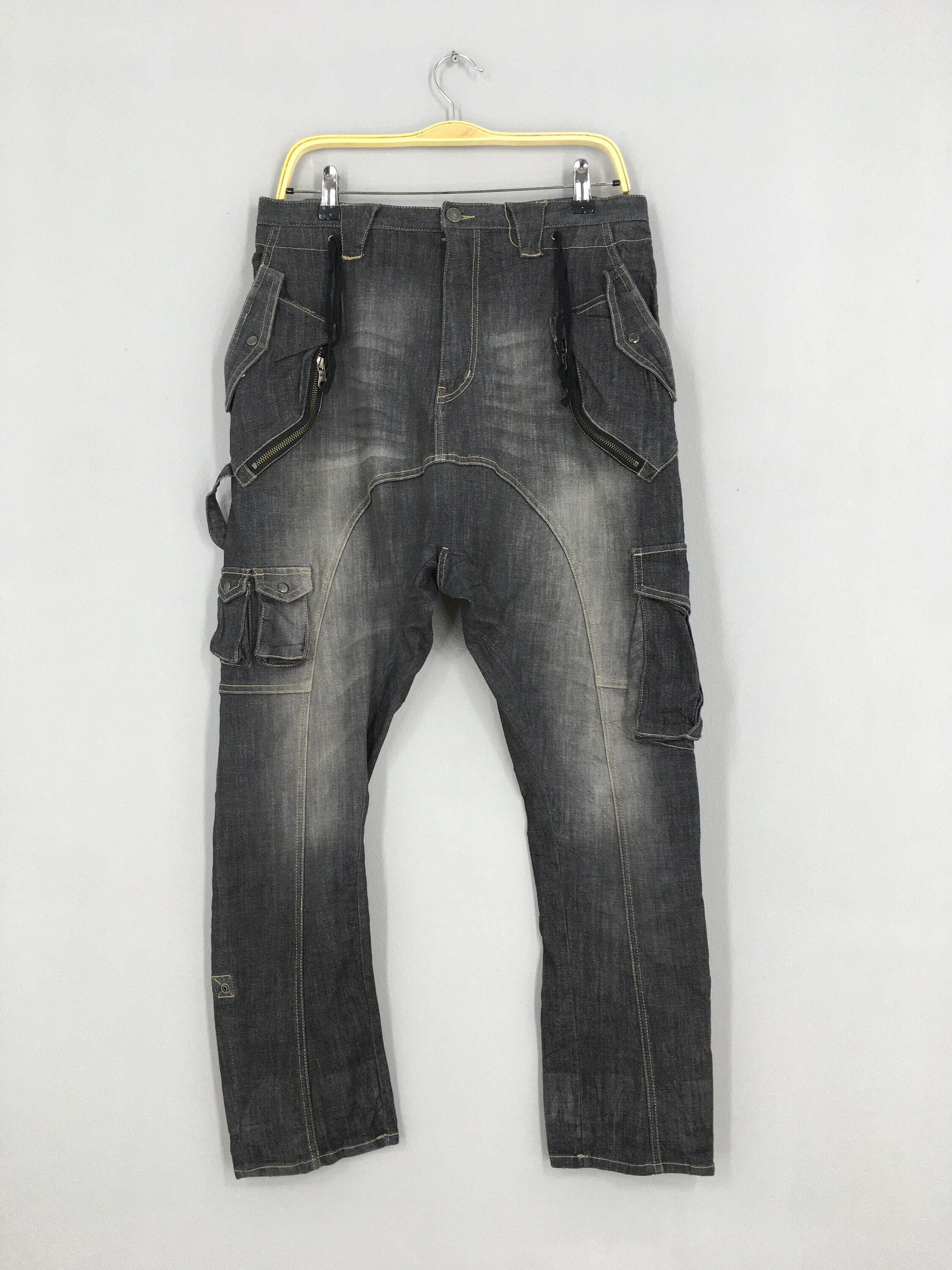 Size 32x28 Japanese PPFM Denim Cargo 