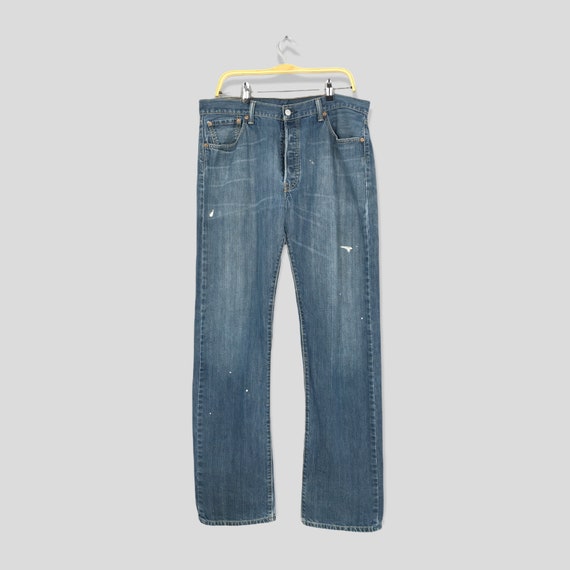 パンツ 90s levis 501 made in usa w34 L33 90s USA製 Levi'sリーバイス 501 先染め ブラック デニムパンツ