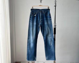 Size 29x30 Vintage 1990s Denime Japan Faded Honeycomb Selvedge