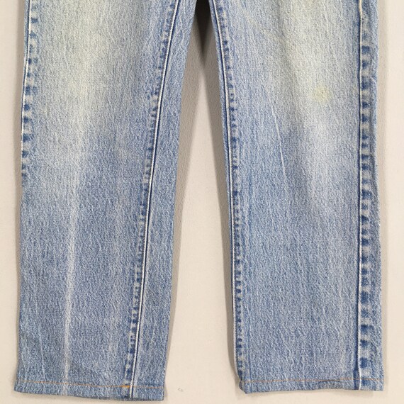 Size 28x29 Vintage 90s Levi's 501 Faded Blue Jean… - image 3