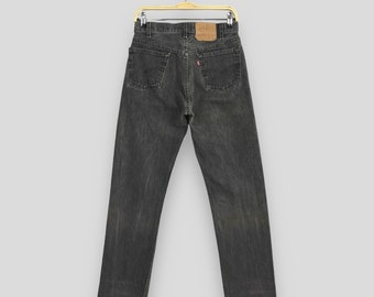 パンツ levi's - 80s lot.501 faded black denim Vintage Levi's 501 80s Faded Black Denim - Etsy