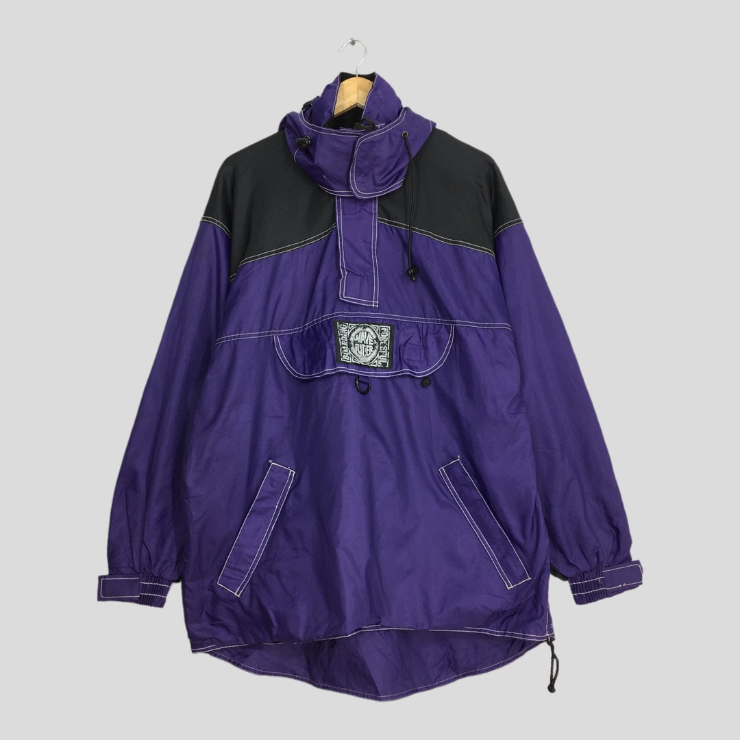 Vintage Wave Rider Sport Anorak Parka Jacket Large Purple Sportswear ...