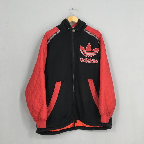 Vintage Adidas Trefoil Hoodie Parka Jacket Xlarge Adidas -