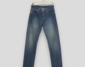 Vintage Levis 501 Selvedge Jeans, Big E Redline, Japan Made, 30x42