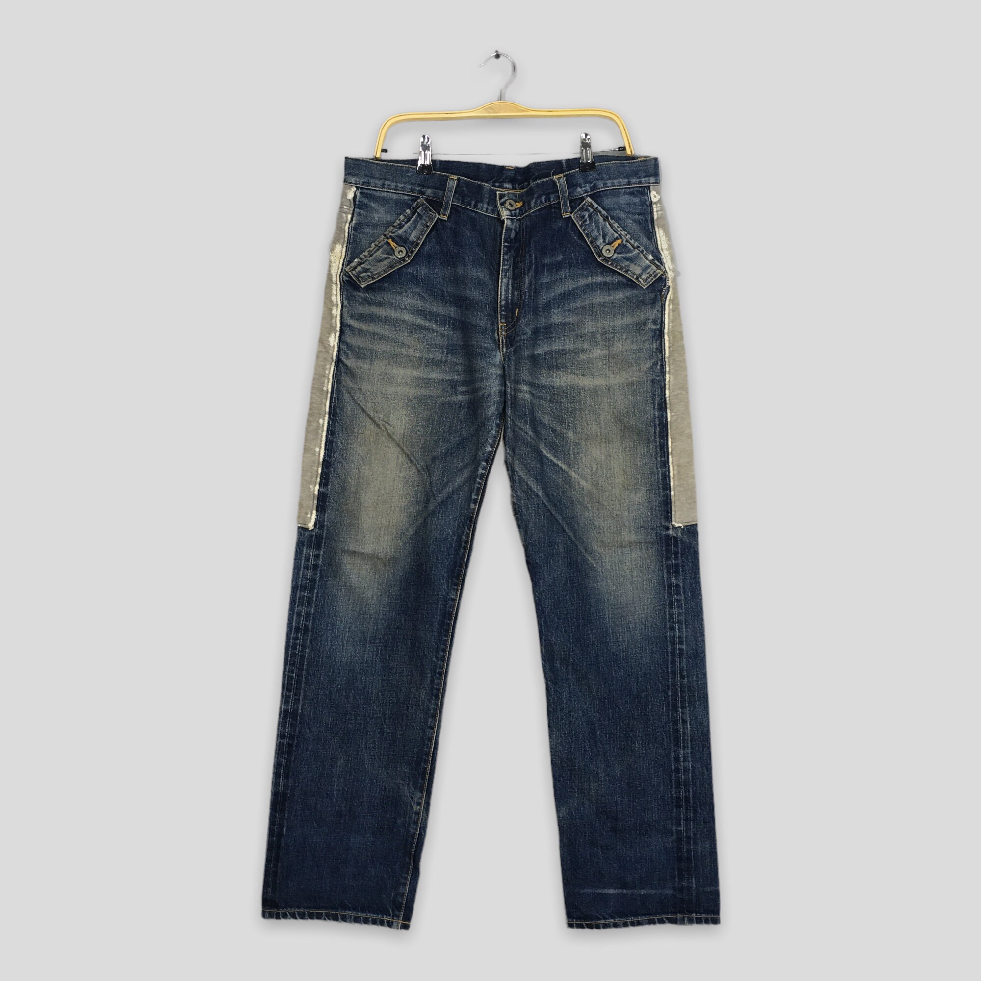 Size 36x31.5 Whiz Limited Japan Redline Two Tone Jeans Whiz 