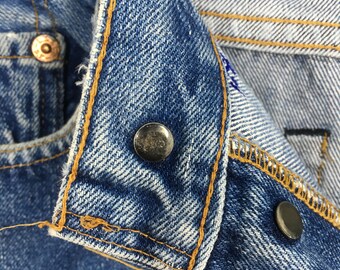 Size 28x32 Vintage 90s Levi's 501 Selvedge Jeans Levi's Faded