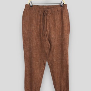 Size 31x27 Vintage Issey Miyake Men Japan Brown Pants IS Issey Sport Pants Drawstring Pants Issey Miyake Jogger Pants W31