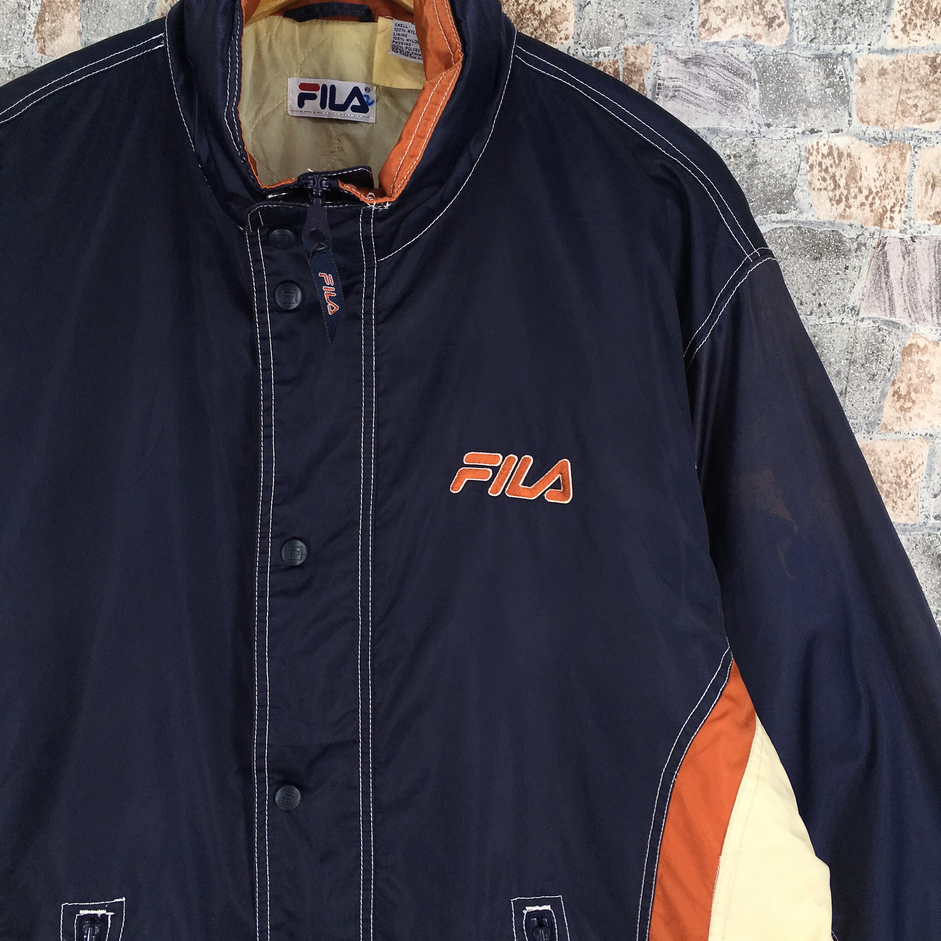Fila Sports Jacket Bomber Large Vintage 90's Fila Etsy