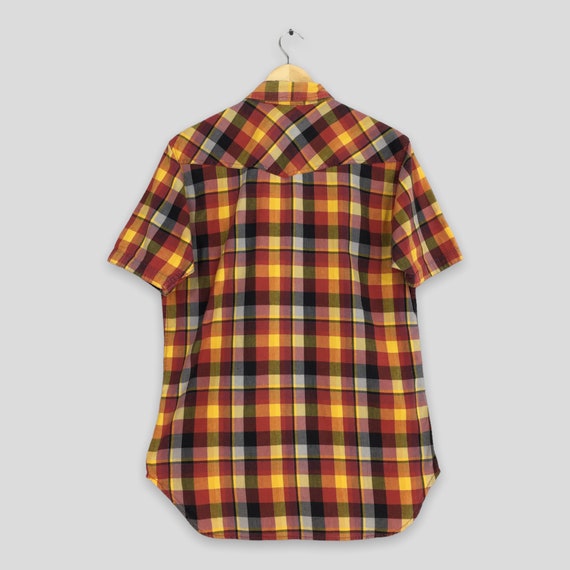 Vintage Sugar Cane Japan Checkered Flannel Shirt … - image 6