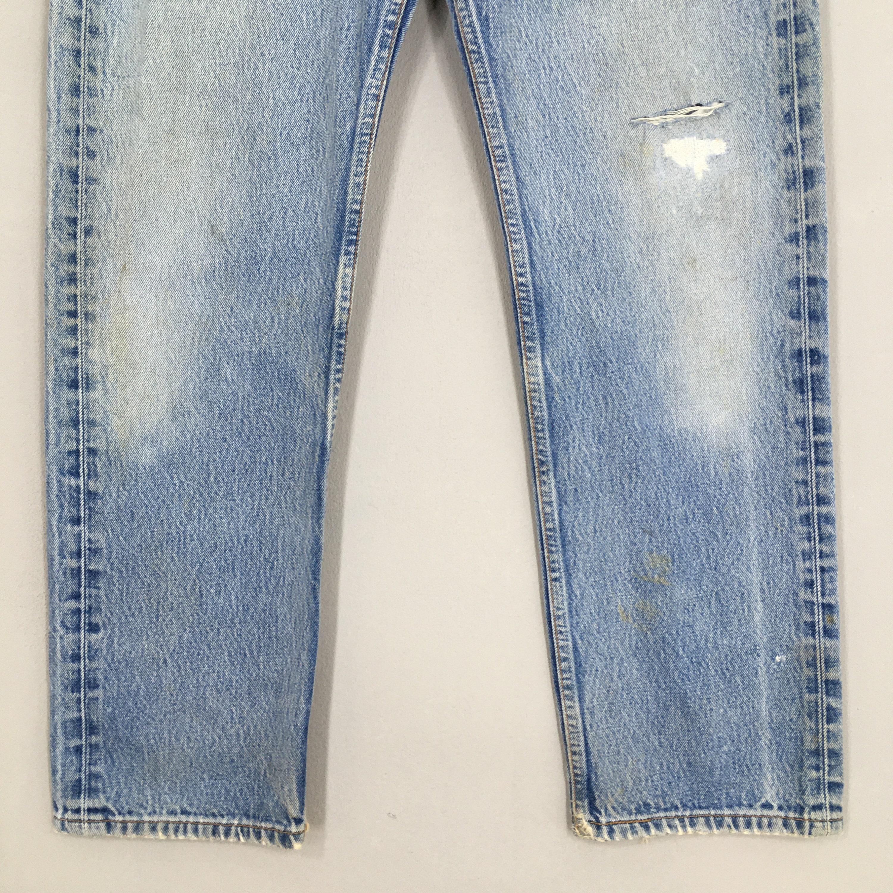 Size 31x29.5 Vintage 90s Levi's 501XX Distressed Faded Jeans