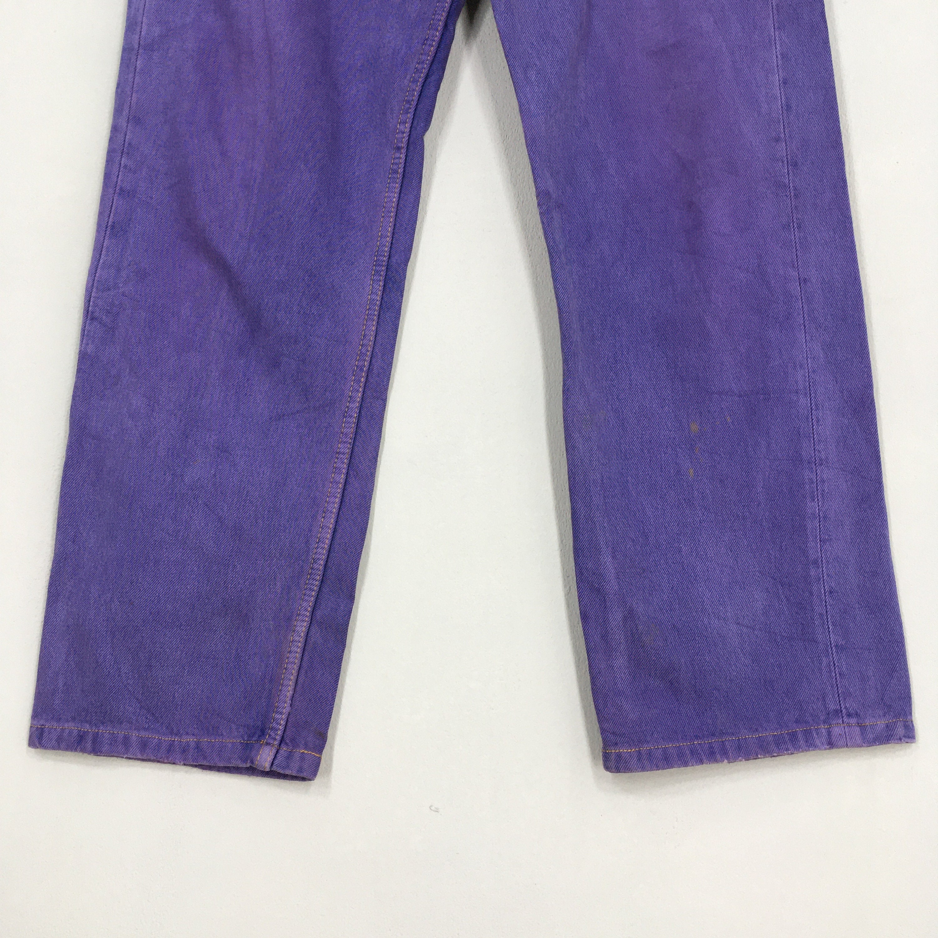 Size 32x27 Vintage 90s Levi's 501 Purple Overdyed Jeans Size 32x27 Vintage 90s Levi's 501 Purple Overdyed Jeans