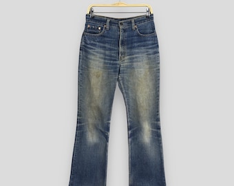 Size 32x33 Vintage Levi's 517 Bootcut Flare Jeans Faded Denim 80s