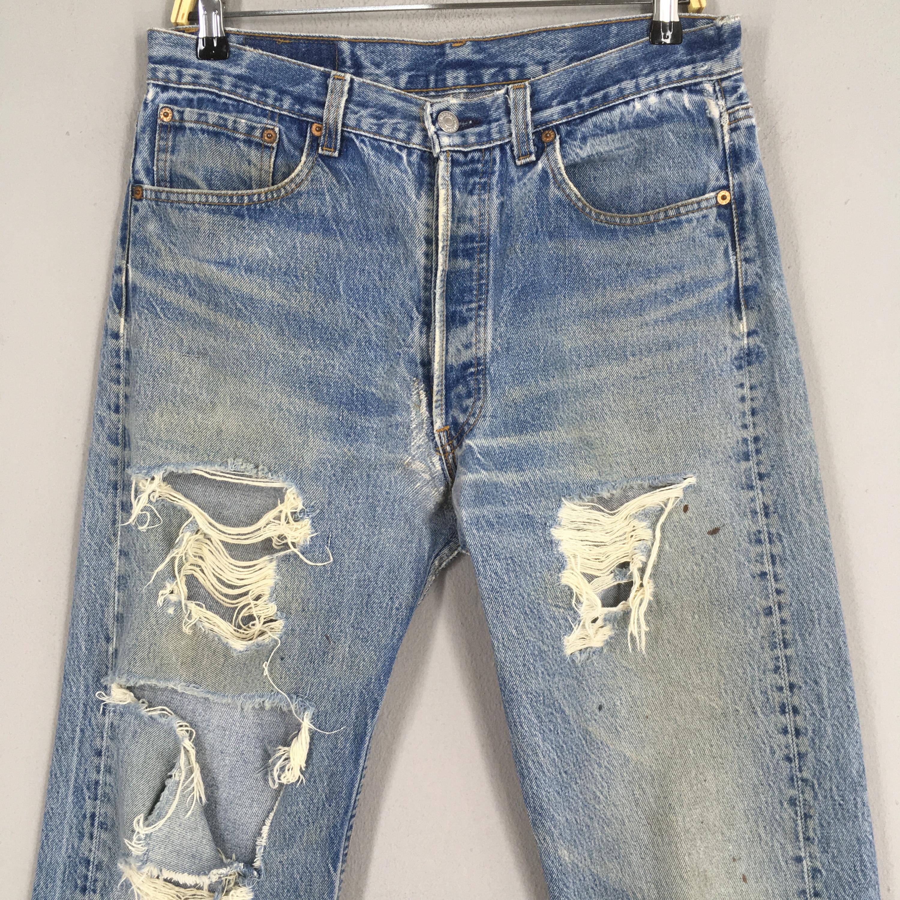 パンツ Levi's 501xx 90s W31 Size 31x32 Vintage 90s Levi's 501XX Distressed Faded Jeans