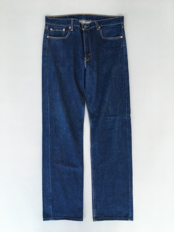 Size 33x31 Vintage Levi's 505 Regular Fit Jeans Levi's Dark Blue