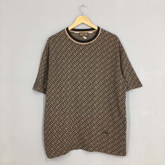 Fendi Zucca Monogram Large Tshirt Vintage Fendi Ro