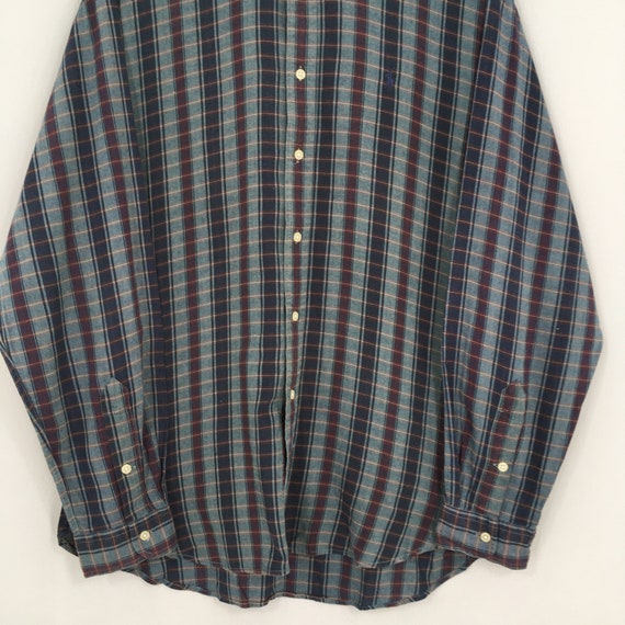 Vintage Polo Ralph Lauren Checkered Flannel Large… - image 3