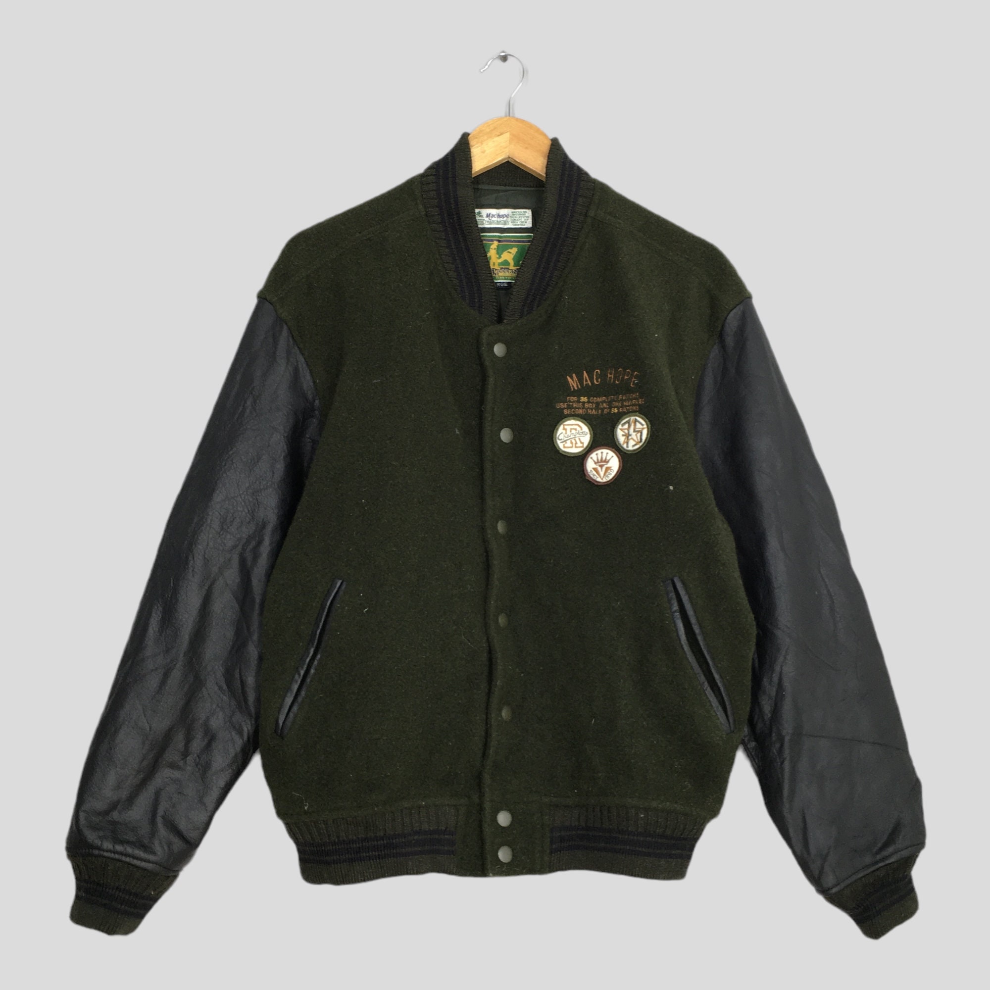 Vintage Mac Hope Type M-35 Varsity Wool Jacket Large Mac Vintage Mac Hope Type M-35 Varsity Wool Jacket Large Mac