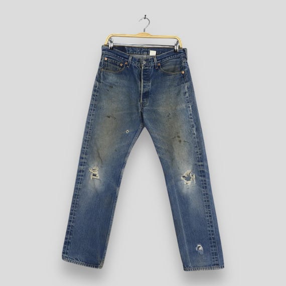 Size 30x30 Vintage 90s Levi's 501 Distressed Ripped Jeans Levi's