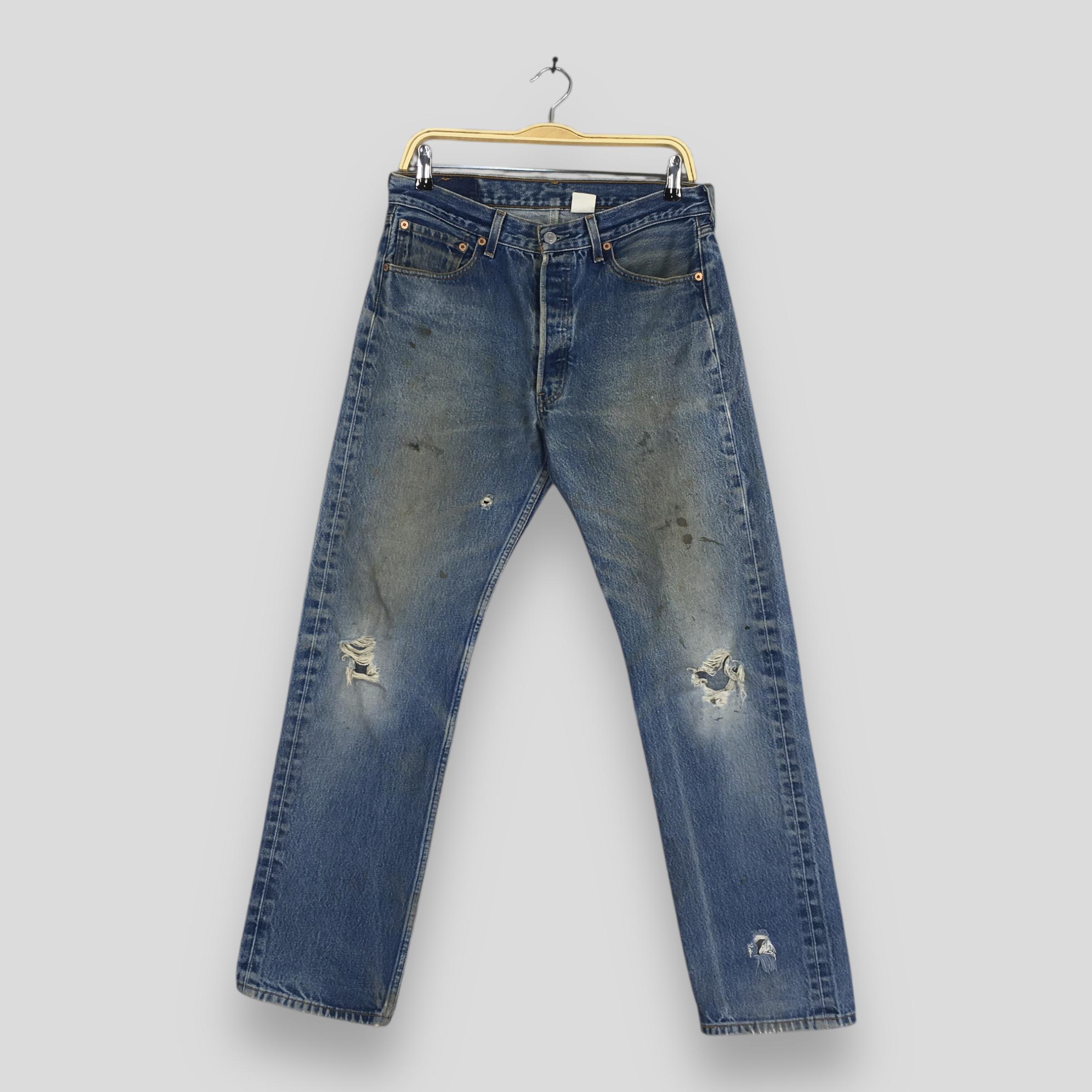 Size 30x30 Vintage 90s Levi's 501 Distressed Ripped Jeans Levi's
