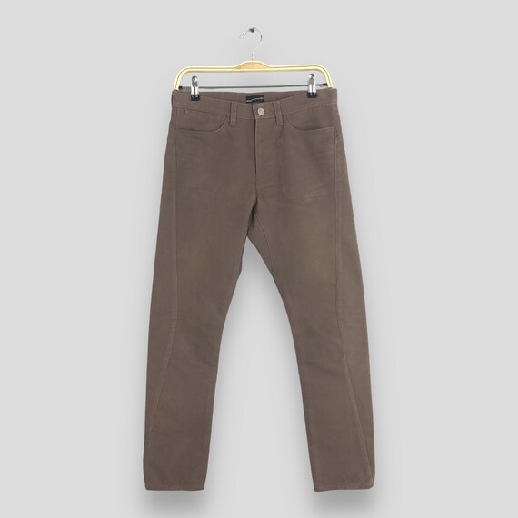 Lad Musician, Size 30x28.5 Vintage Lad Musician Japan Brown Skinny Pants Lad Musician Slim Fit Pants Lad Musician Zipper Skinny Trouser W30