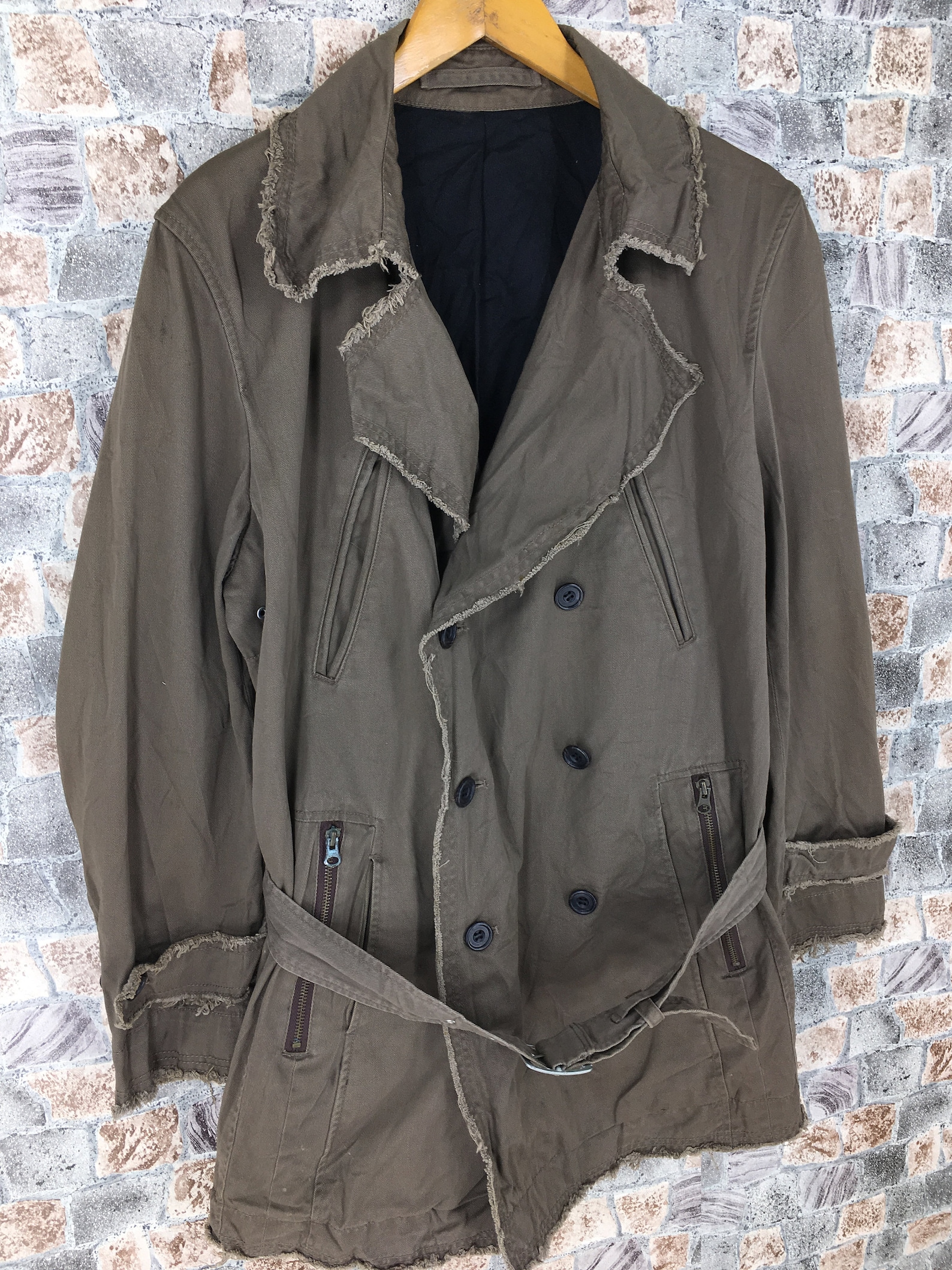 Vintage Japanese Trench Coats Jacket Large Unisex 90's | Etsy