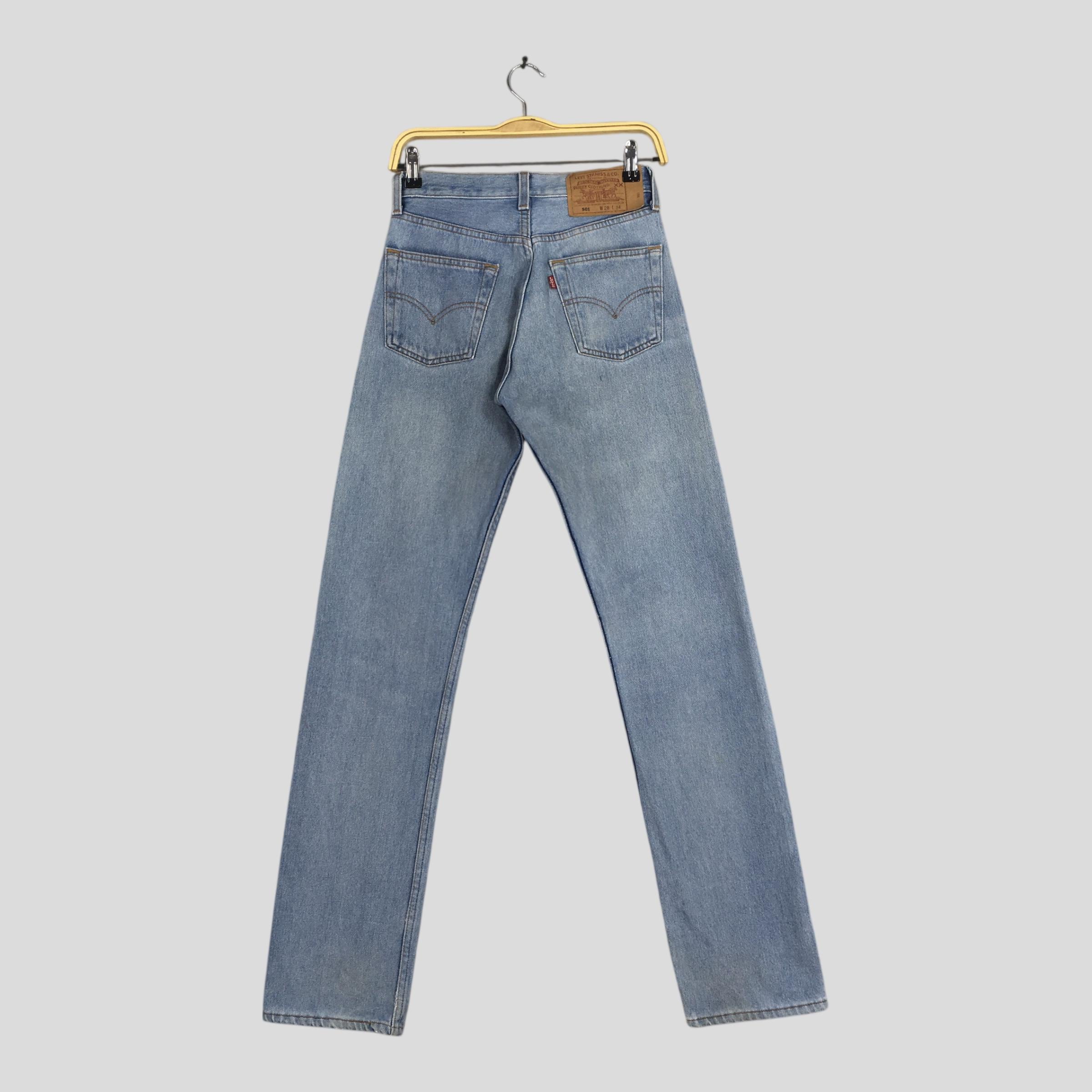 Size 25x33.5 Vintage 90s Levi's 501 Blue Faded Jeans Levi's Women