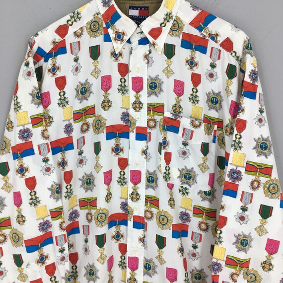 Tommy Hilfiger Army Badge Oxfords Shirt Medium Vi… - image 2