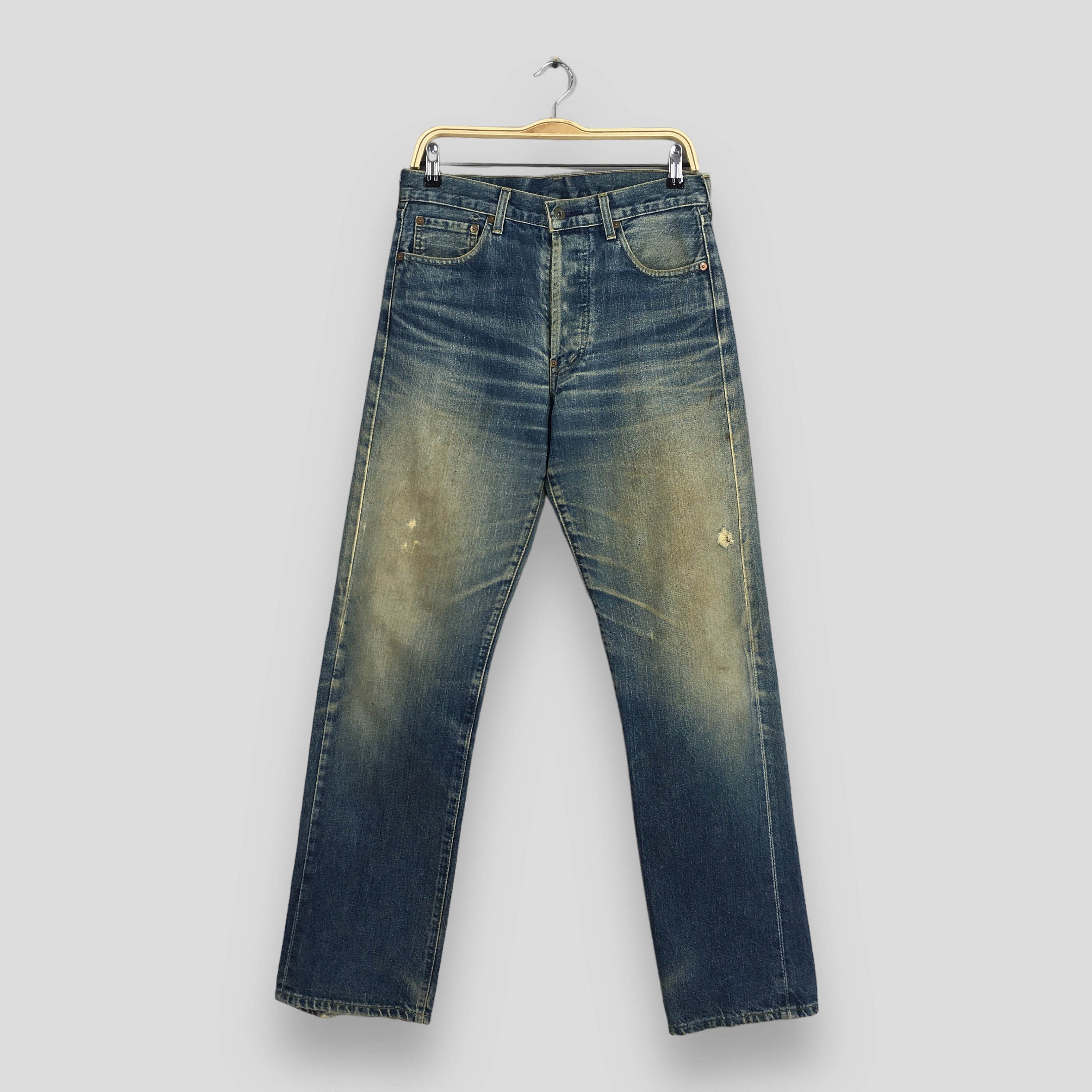 くぅにん　Levi's w701xx 29/32 Vintage Levis Jeans 701XX Size 28x29 Dark Wash Button Fly