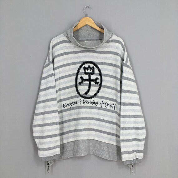 Jc Castelbajac Jeans Striped Sweater Xlarge Vintag