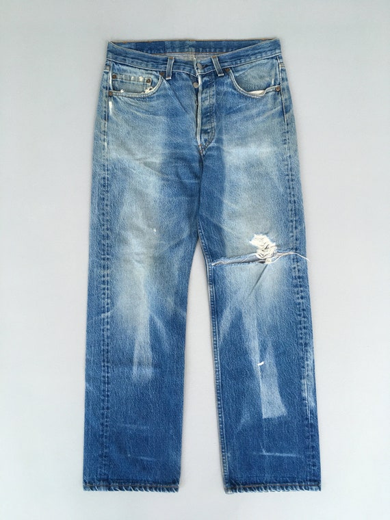 Vintage Levis 501 Acid Bleach Jeans 