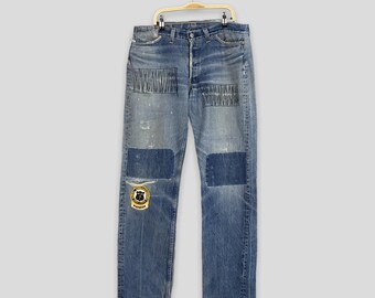 Size 32x32 Vintage Levis 501XX LVC Japan Selvedge Denim Faded Blue