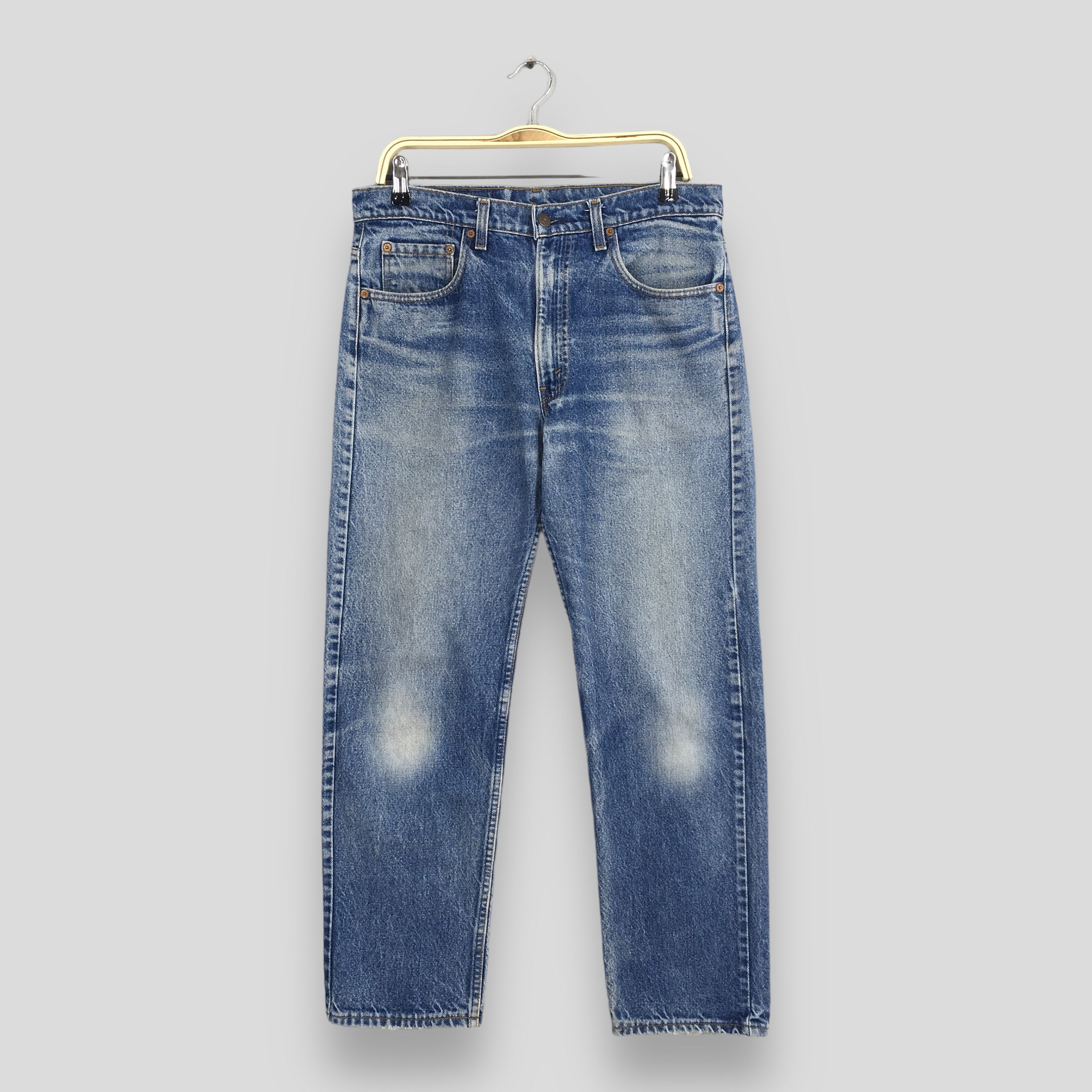 Levi’s 505 USA 80s w32 Size 32x27.5 Vintage 80s Levi's 505 Faded Blue Jeans Light Wash