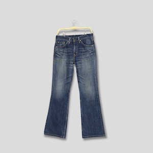 Talla 30x31 Vaqueros Levi&#39;s 517 Bootcut Vintage Denim Azul Índigo Vaqueros Levi&#39;s Lavado a Piedra de los 90 Vaqueros Levi&#39;s 517 Denim de Pierna Ancha Vaqueros Levi&#39;s Acampanados W30