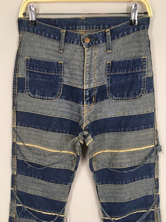 Size 28x32 Hysteric Glamour Hagi Distressed Flared Jeans Patchwork