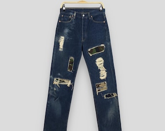 Size 29x31 Vintage Levi's 504Z Big E Selvedge LVC Jeans Stonewash