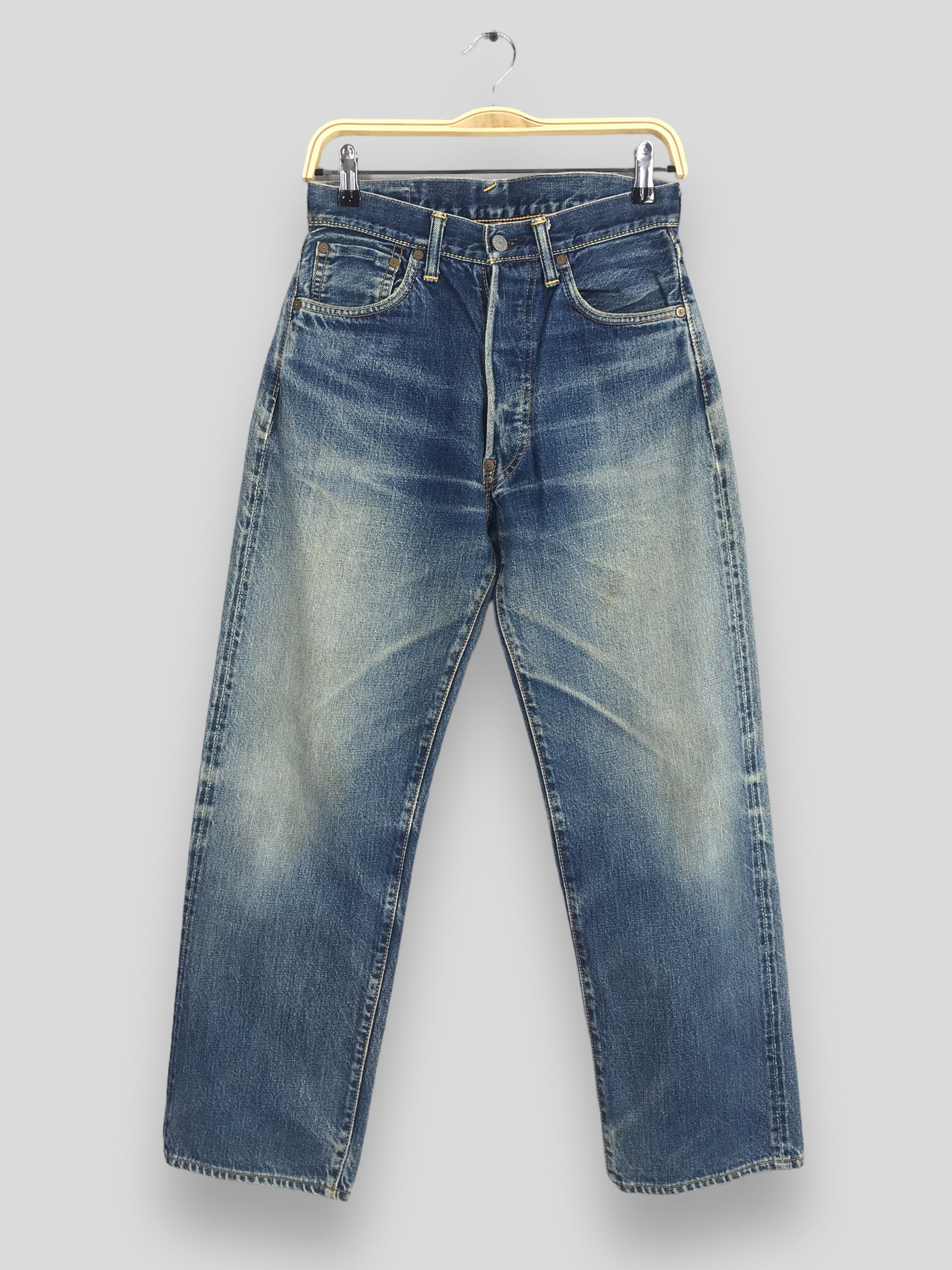 Size 27x27 Vintage 90s Evisu Daicock Painted Japan Denim Size 27x27 Vintage 90s Evisu Daicock Painted Japan Denim