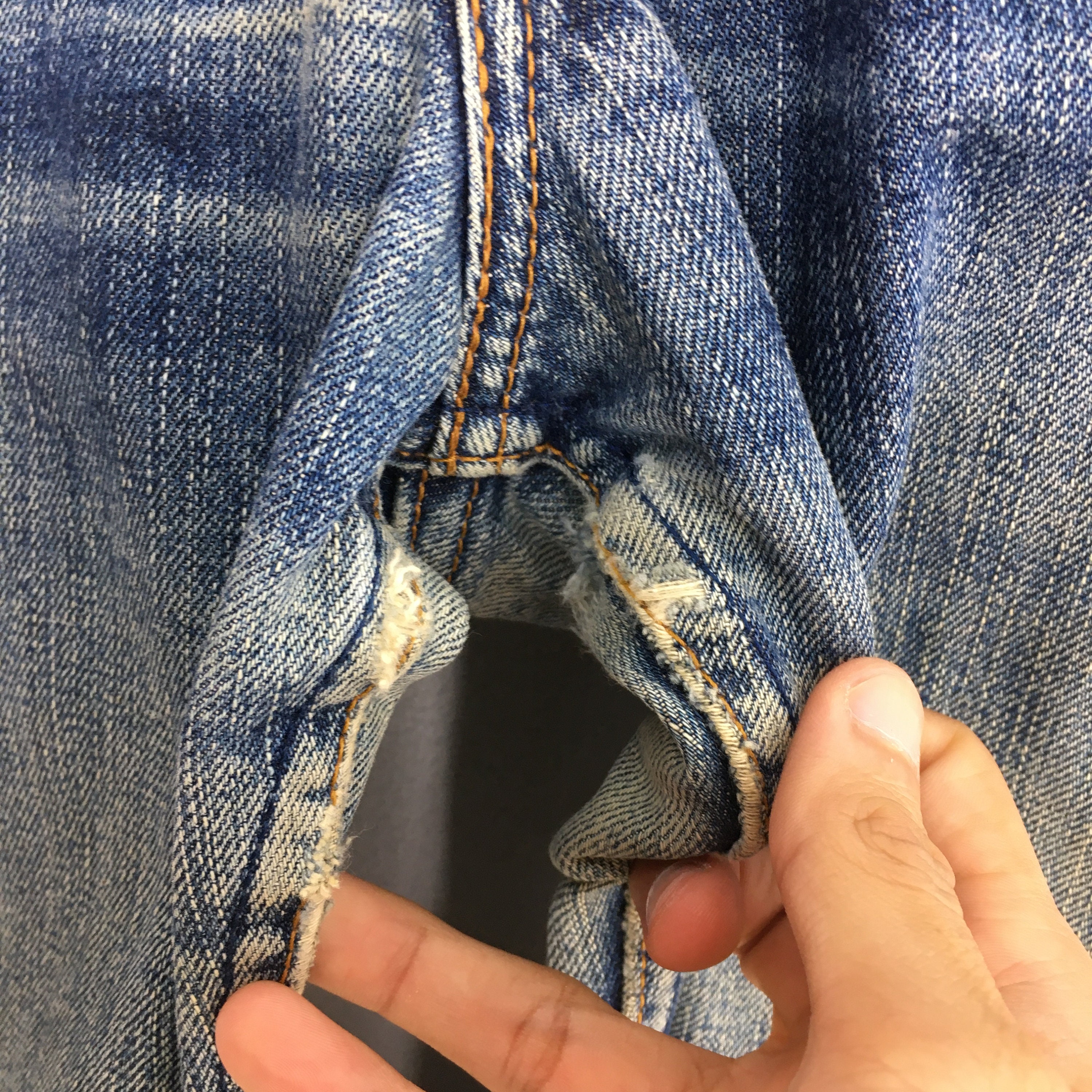 Size 33x30 Vintage Levi's 505 Slim Fit Jeans Indigo Blue