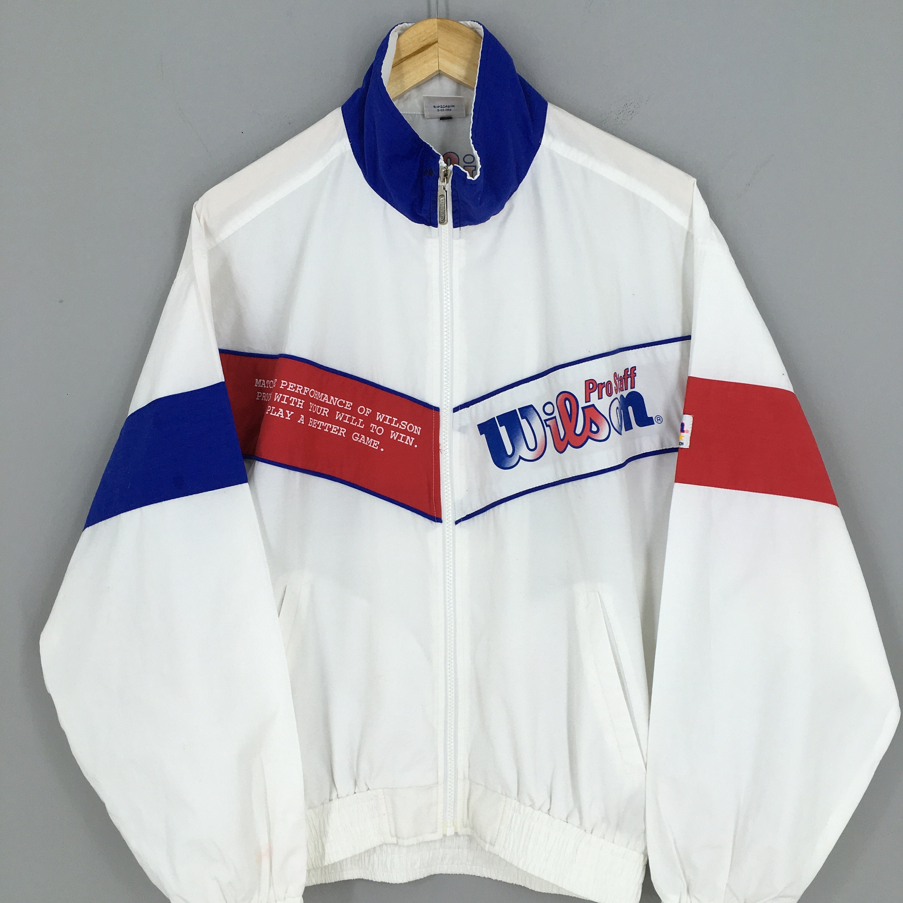 Vintage Wilson Sports Windbreaker Large 