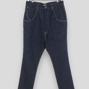 Size 31x27 Kapital Kountry High Rise Blue Jeans Kapital Indigo Denim Buckle Back Kapital Tapered Leg Katsuragi Denim High Waisted Pants W31