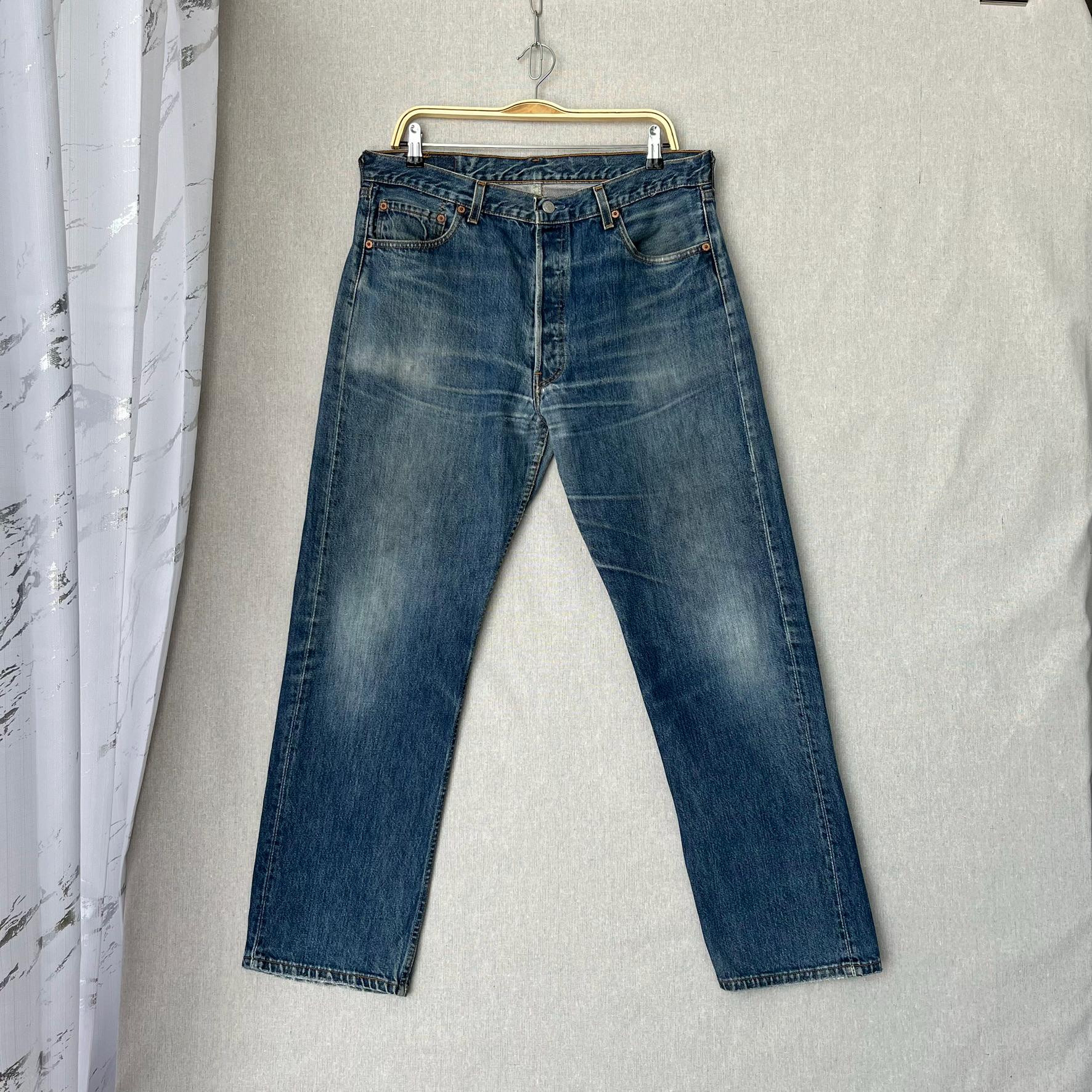 Vintage y2k whiskered archive faded grunge baggy rare jeans