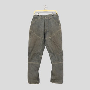 Size 32x29 Mad Hectic Denim Co Japan Chore Cargo Pants Denim Jeans Pants Slim Fit Pants Buttons Utility Pants Gray Denim Jeans W32