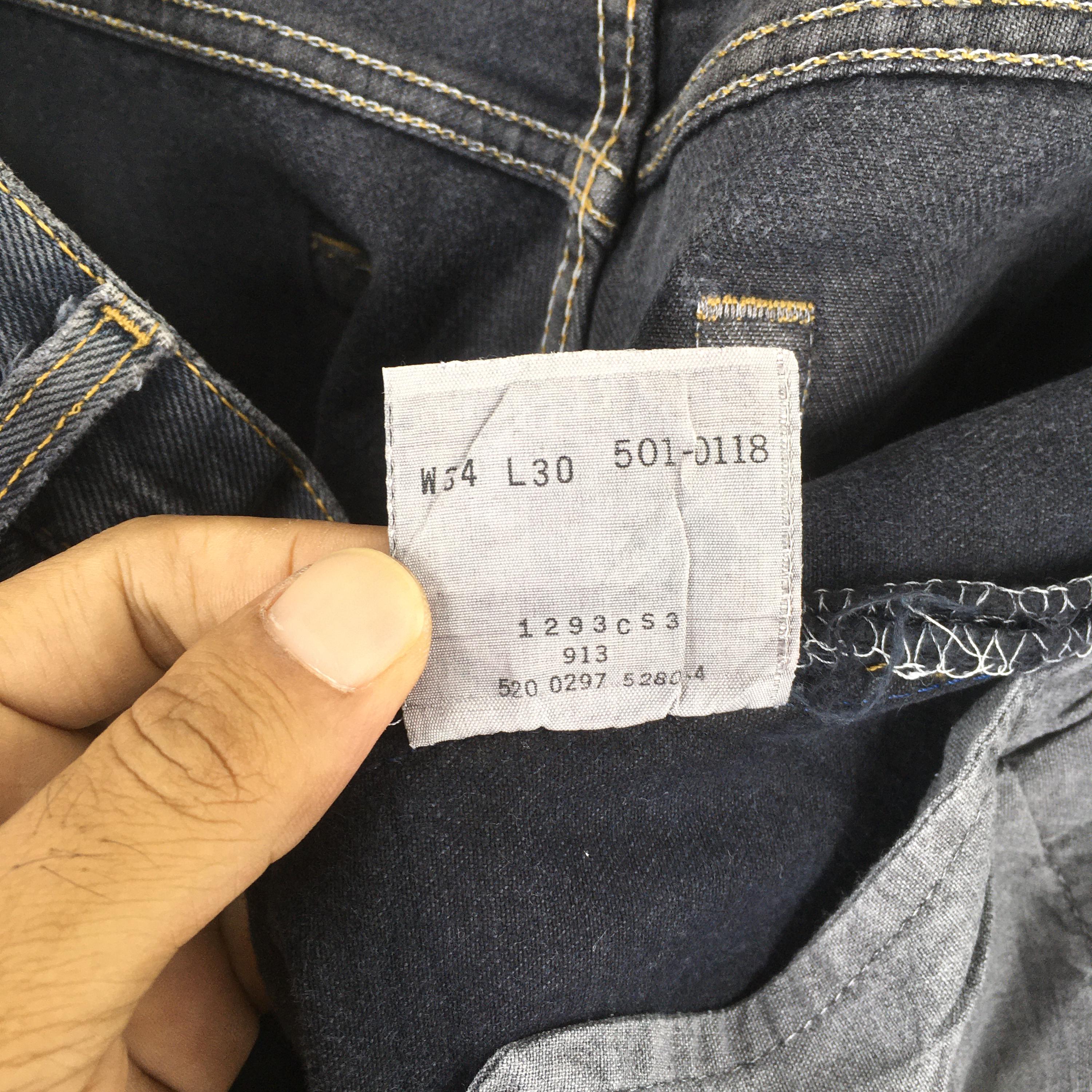 Size 33x29 Vintage 90s Levi's 501 Black Stonewash Jeans Levi's