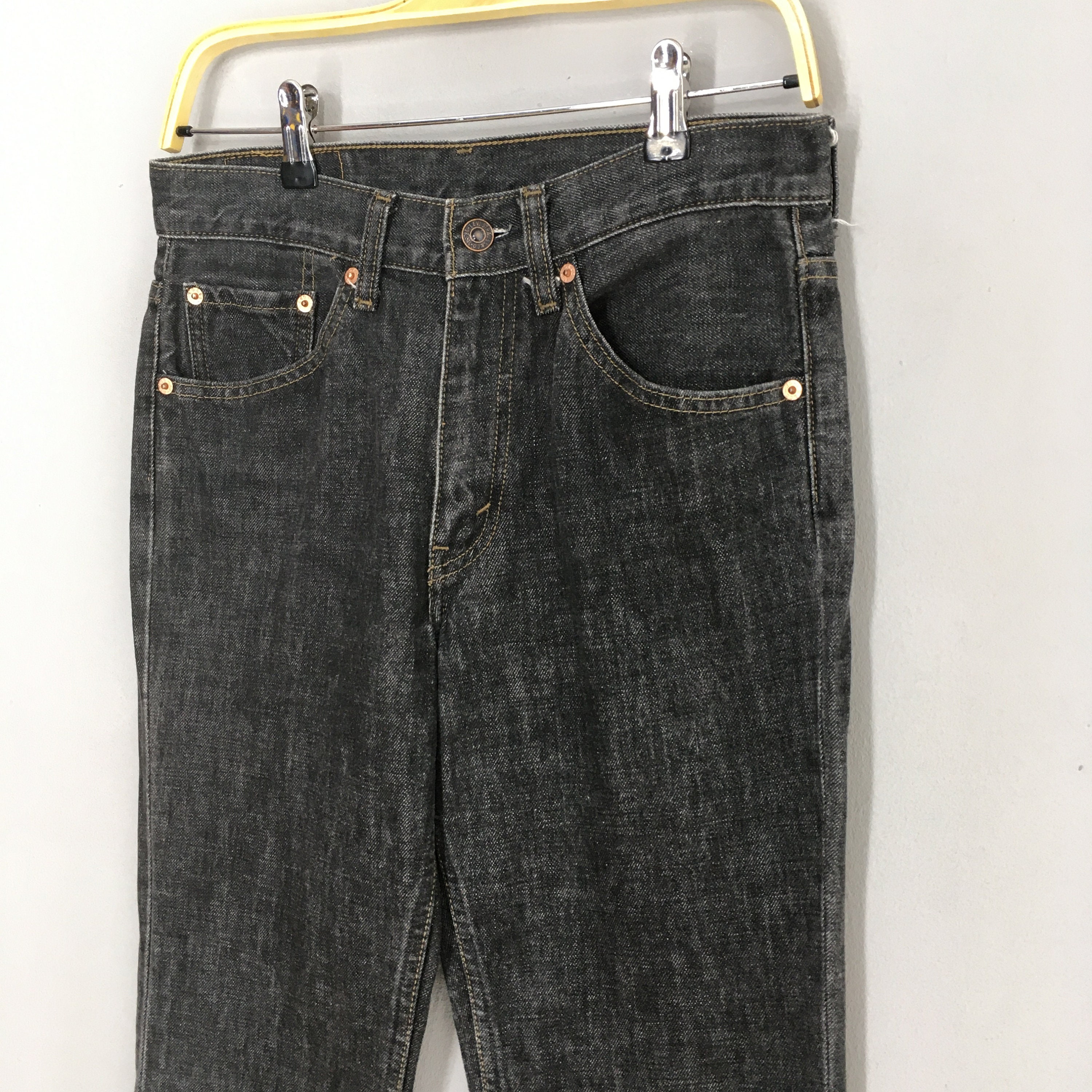 Size 30x32 Vintage Levi's 517 Black Bootcut Jeans Light